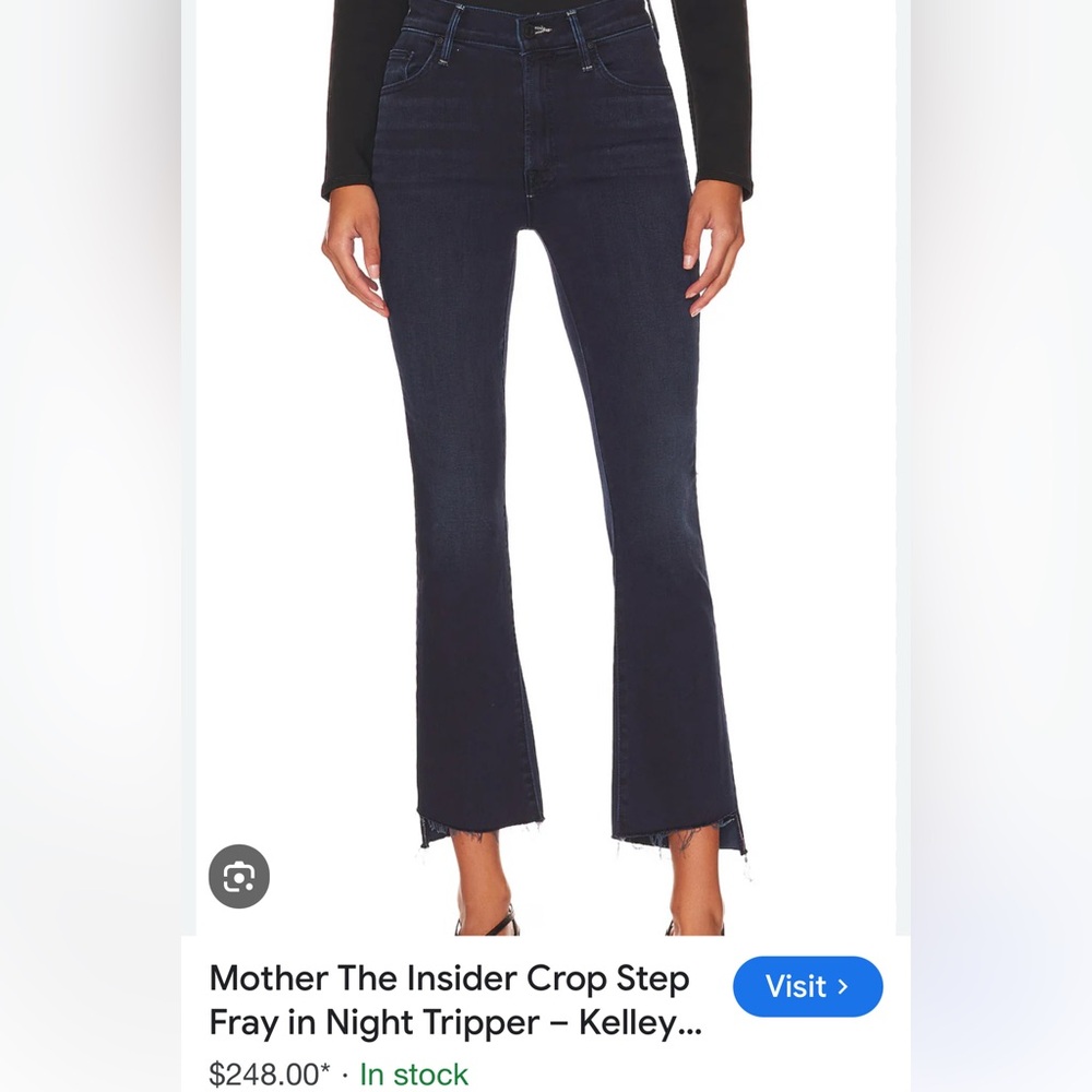 MOTHER Insider Crop Step Fray